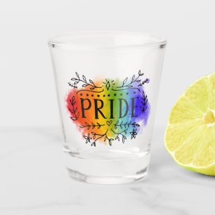 Verre A Shot Fierté en aquarelle