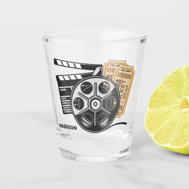 Verre A Shot Film de nom personnalisé (Devant)