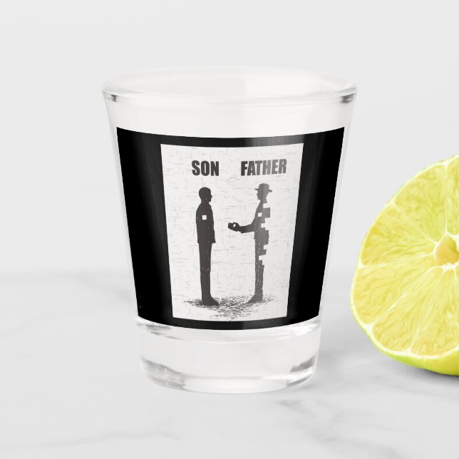 Verre A Shot Fils Et Père (Devant)