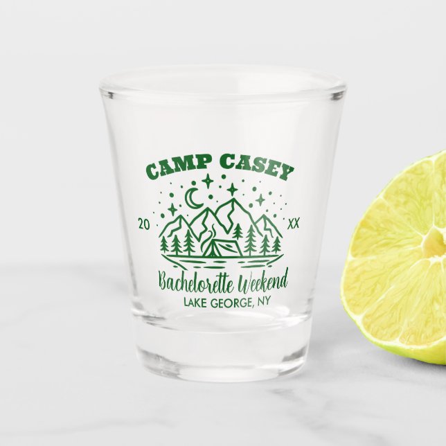 VERRE A SHOT FIN DE SEMAINE CAMP BACHELORETTE (Devant)