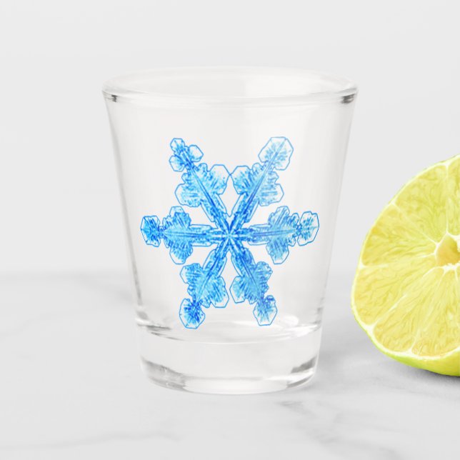 Verre A Shot Flèche de neige Blue Winter (Devant)