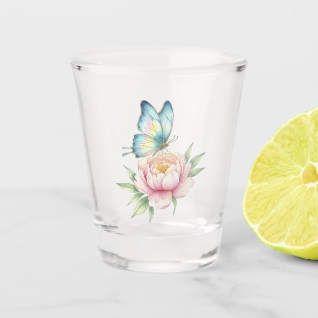 Verre A Shot Fleur (Devant)