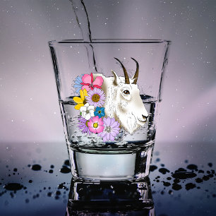Verre A Shot Fleurs de chèvre de montagne