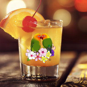 Verre A Shot Fleurs tropicales Inséparables