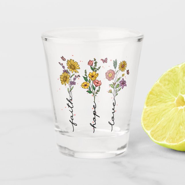 Verre A Shot Foi-Espoir-Amour (Devant)