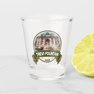 Verre A Shot Fontaine de Trevi Badge Rome Italie