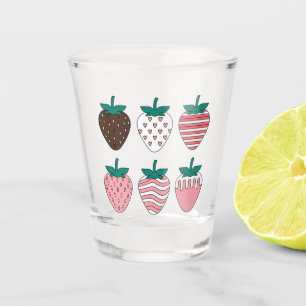 Verre A Shot Fraise Fraises Amateur De Fruits Jardiniers Jardin