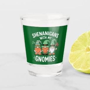Verre A Shot Fredonnements Avec Mes Gnomes St Patrick's Day Irl