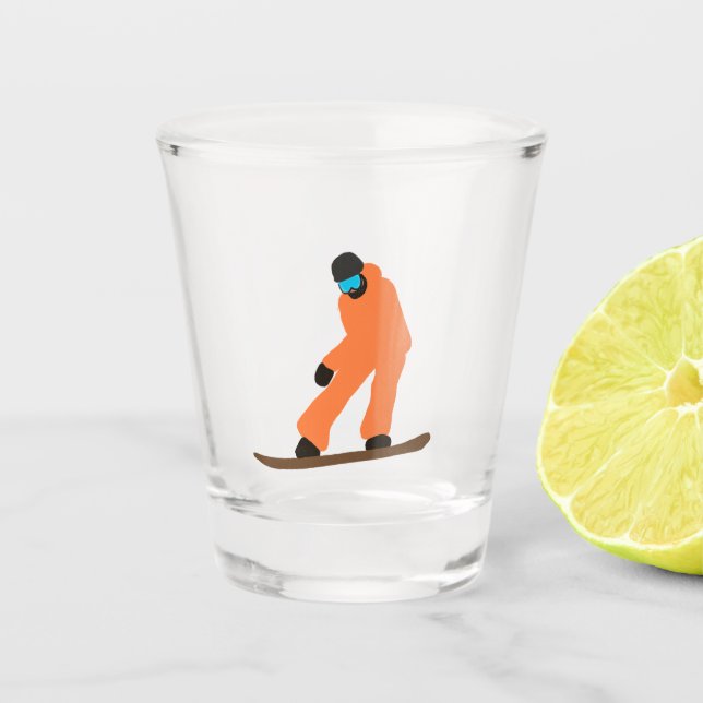 Verre A Shot Freeride Snowboard Orange Suit Snowboard (Devant)
