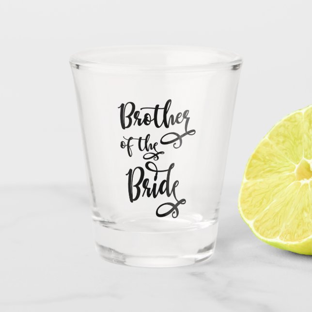 Verre A Shot Frère de la mariée (Devant)