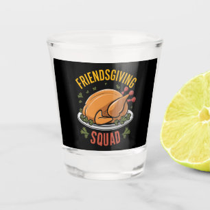 Verre A Shot Friendsgiving Squad Turquie Diner Correspondance c