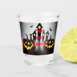Verre A Shot Fright Night Shots Déplaisant Halloween Citrouille