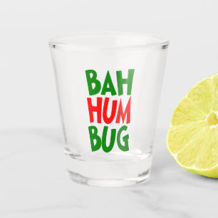 Verre A Shot Funny Bah humbug Noël Fête de Noël