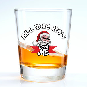 Verre A Shot Funny Santa Claus Ho Ho Ho Dirty Plaisanterie Noël