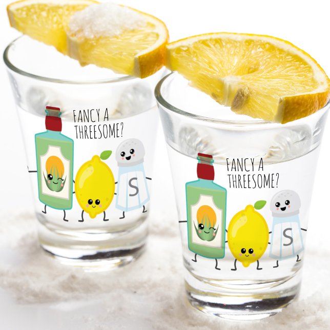 Verre A Shot Funny Tequila Lemon et sel Kawaii Tequila (Créateur téléchargé)