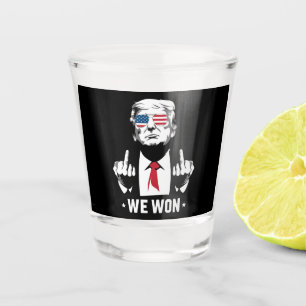 Verre A Shot Gagnant Trump Nous avons gagné Jour d'inauguration