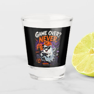 Verre A Shot Game Over Jamais Drôle Gamer Fantôme Halloween