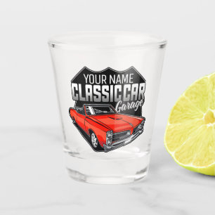 Verre A Shot Garage de voiture classique convertible personnali