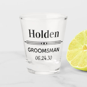 Verre A Shot Garçon d'honneur Personnalisé