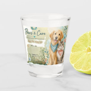 Verre A Shot Garde d'animaux de compagnie Chien et Chat Mignon