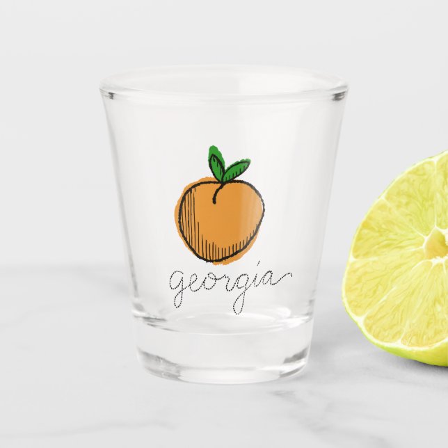 Verre A Shot Georgia Peach (Devant)