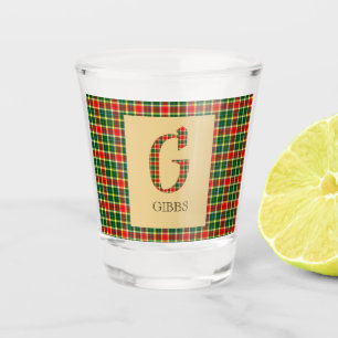 Verre A Shot Gibbs Tartan Monogramme G