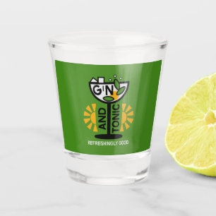 Verre A Shot Gin vintage Et Art Tonique