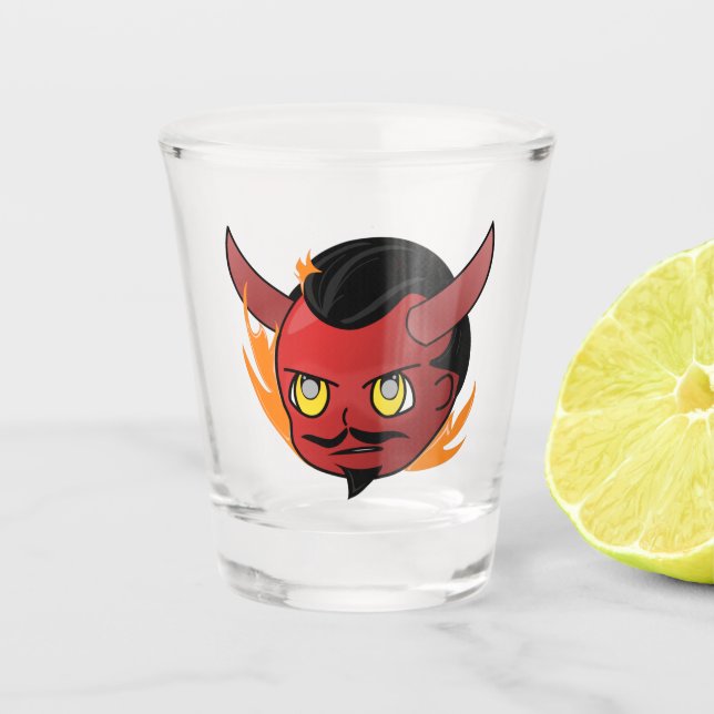 Verre A Shot Glass Carl en colère (Devant)