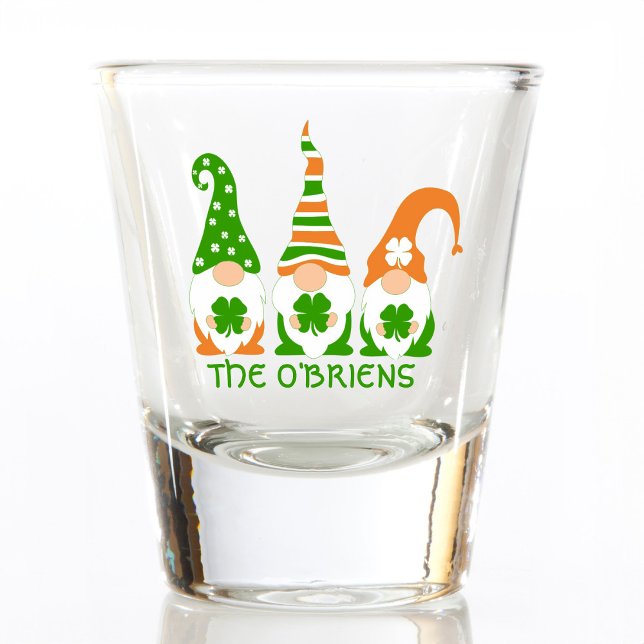 Verre A Shot Gnomes irlandais amusants (Créateur téléchargé)
