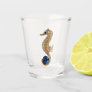 Verre A Shot Golden Seahorse