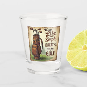 Verre A Shot Golf Respirer Et Jouer Golf