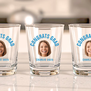Verre A Shot Graduate Party PERSONNALISÉ TEXTE Photo Graduation