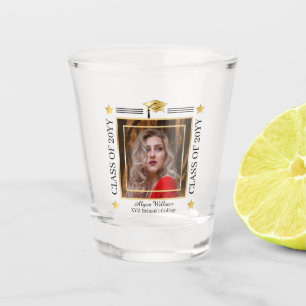 Verre A Shot Graduation Photo Grad Casquette School Année de