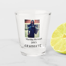 Verre A Shot Graduation photo name year class university simple