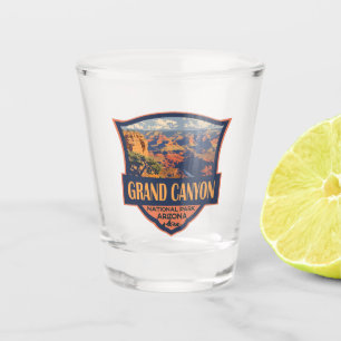 Verre A Shot Grand Canyon National Park Illustration Travel Art