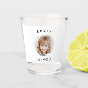 Verre A Shot Grand-mère personnalisée Granddaughton Photo Tirag