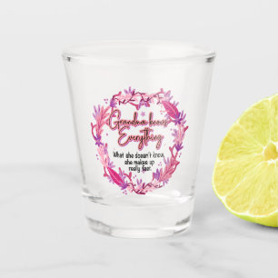 Verre A Shot Grand-mère sait tout