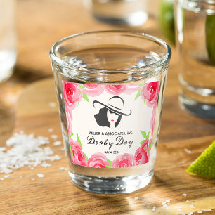 Verre A Shot Grande Dame Casquette et Rose Derby Day Favoriser