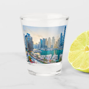 Verre A Shot gratte-ciel moderne de Dubaï Corniche