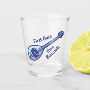 Verre A Shot Grec Bouzouki Tiré