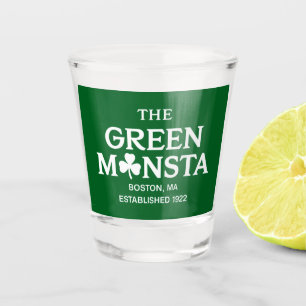 Verre A Shot Green Monsta Boston Green Monstah cadeau de baseba