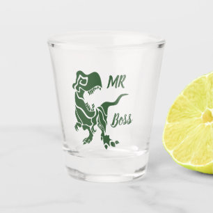 Verre A Shot Green Trex le Boss Dino