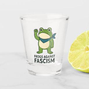 Verre A Shot Grenouilles Contre le Fascisme Manifestation de Gr