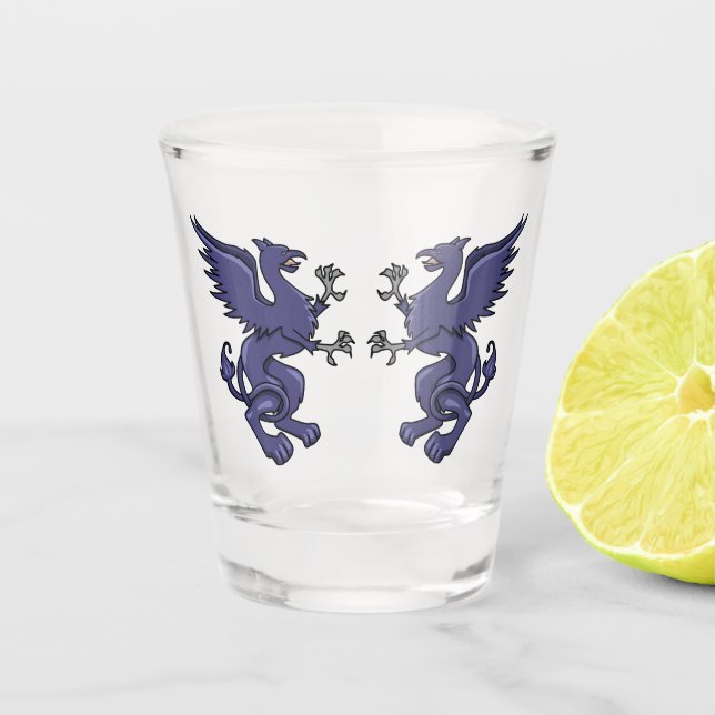 Verre A Shot Griffins jumeaux (Devant)
