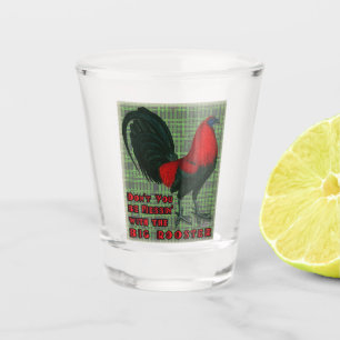 Verre A Shot Gros Rooster Rouge