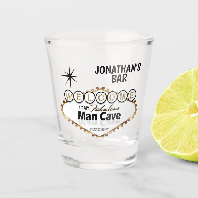 Verre A Shot Grotte Homme - Style Vegas (Devant)