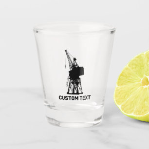 Verre A Shot Grue du chantier naval