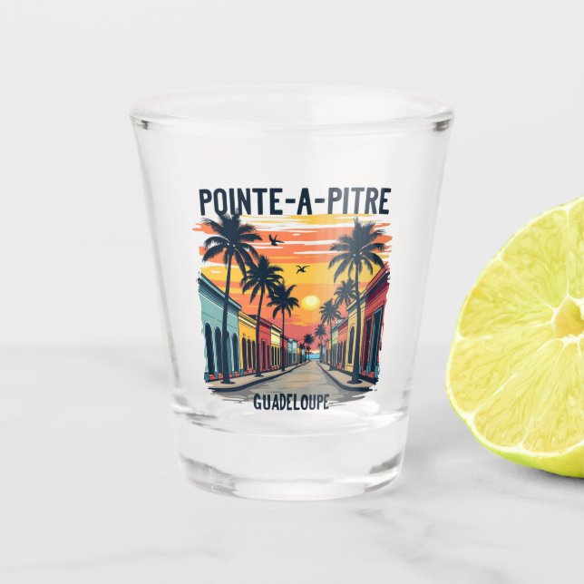 VERRE A SHOT GUADELOUPE  (Devant)