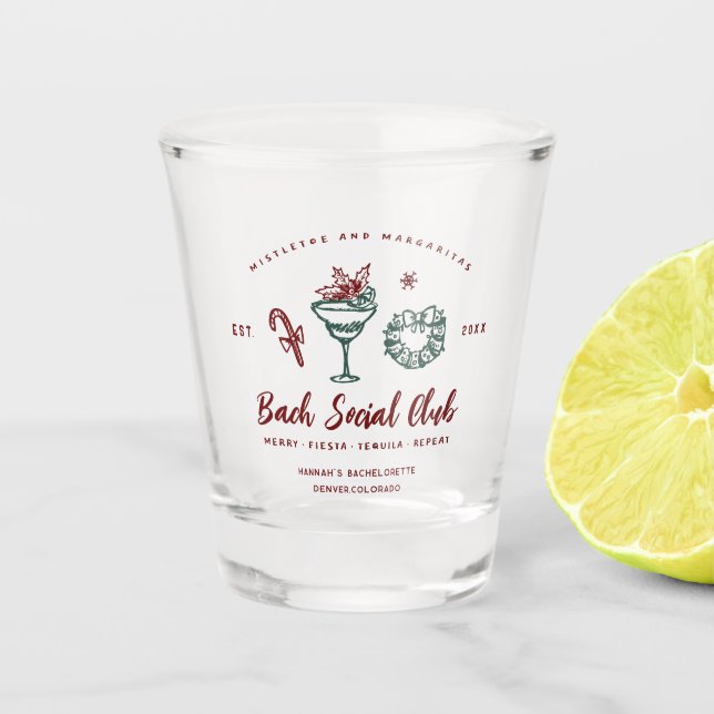 Verre A Shot Gui de chêne et Margaritas | Enterrement de vie de (Devant)