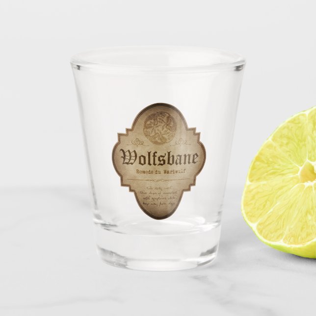 Verre A Shot Halloween apothécaire de Wolfsbane Werewolf (Devant)